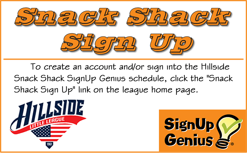 Snack Shack Signup